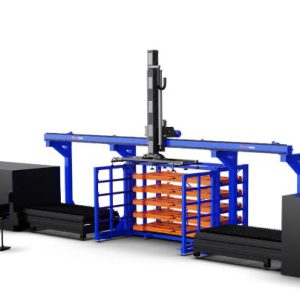 Automation loading and unloading systems for Laser
