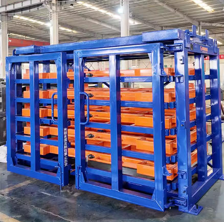 Drawer-Type Steel Plate Storage Rack System