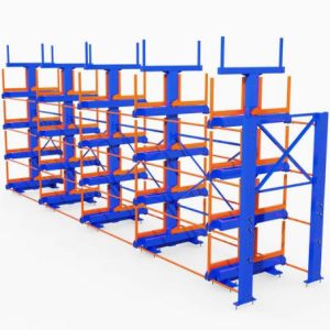 Pipe Telescopic Cantilever Shelf Metal Sheet Warehouse Storage Rack