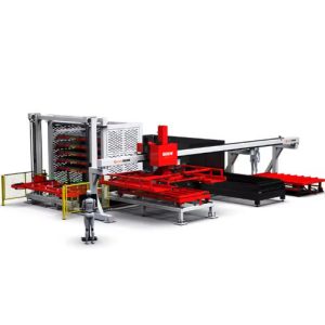 Automatic Loading and Unloading System for Fiber Laser
