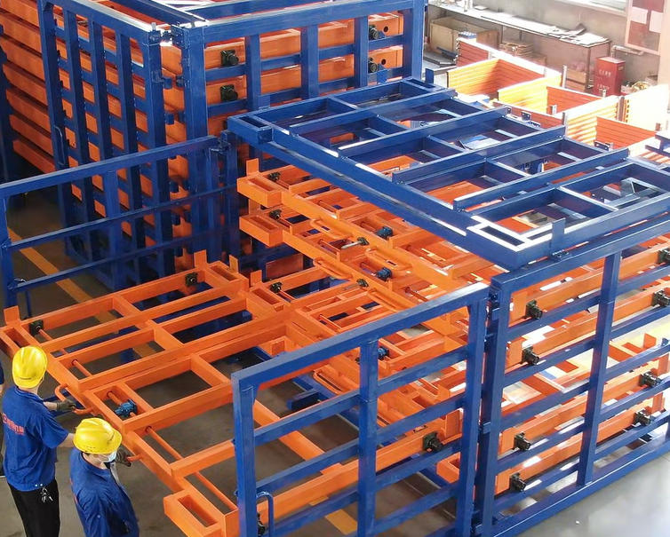 Manual Control Roll out Sheet Metal Rack with Forklift