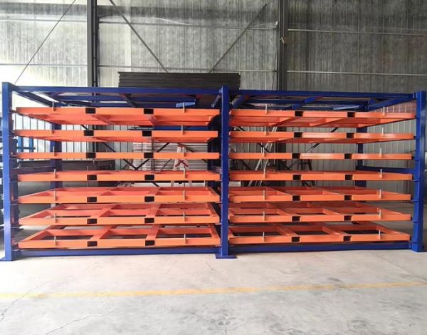 Metal sheet rack horizontal