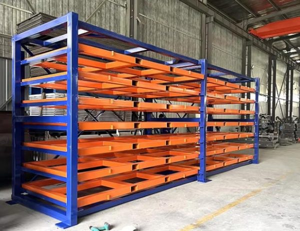Metal sheet rack horizontal