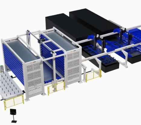 Automatic warehouses for sheet metal storage