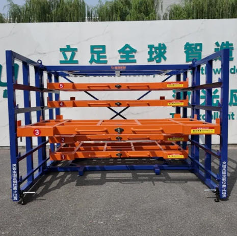 Heavy-Duty Horizontal Storage Metal Rack for Palletized Sheet Metal