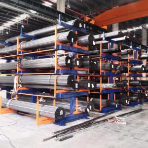 Manual telescopic heavy-duty cantilever rack