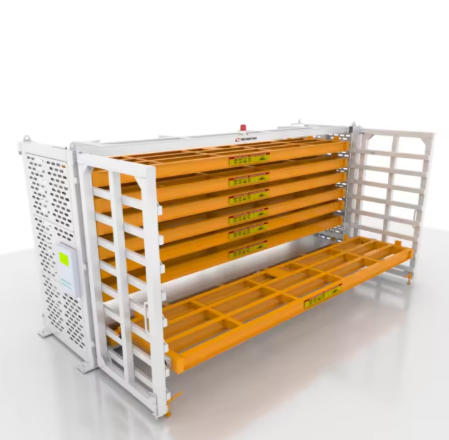 Sheet Metal Storage Racks Solve Floor Space Problems