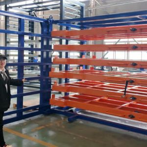 Steel plate rack for workshop yard