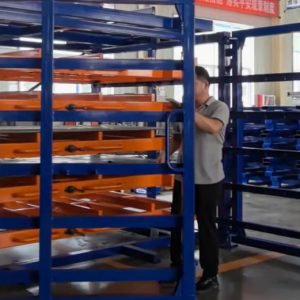 Roll-Out Sheet Racks for storing sheet steel