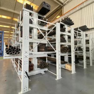 Industrial Sheet Metal Rack Electric Telescoping Cantilever Pipe Warehouse Rack