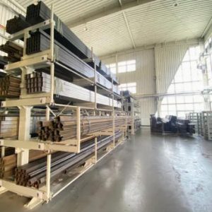 Heavy duty cantilever sheet metal rack
