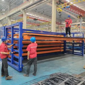 Heavy Duty Steel Sheet Storage Racks with Rolling Drawers