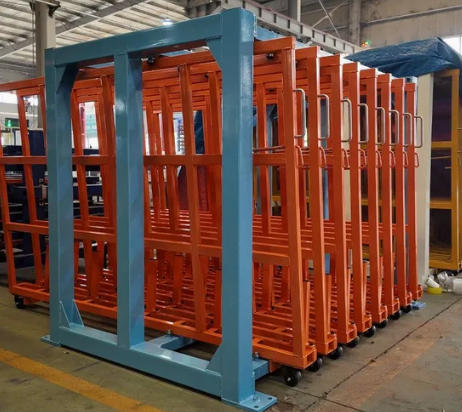 Vertical Roll-Out Sheet Racks for Space Optimization