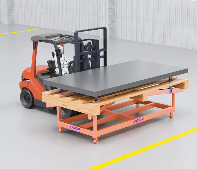 Metal plate depalletizer and material warehouse