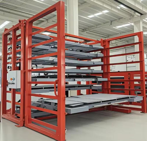 High-Density Sheet Metal Shelf Warehouse Solution