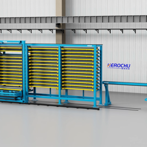 Four-Row Metal Plate Storage Rack