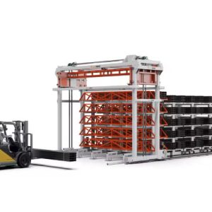 Intelligent Automated Industrial Pipe Storage Warehouse