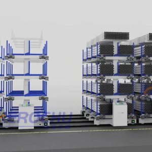 Rail Type Telescopic Cantilever Shelves for Profile Steel Pipe Storage
