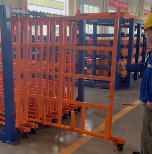 Vertical Sheet Metal Storage Rack System