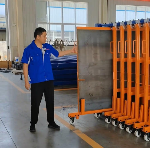 Vertical Sheet Metal Storage Rack System