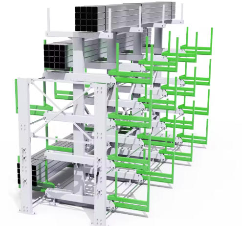Foldable Roll Telescopic Cantilever Pipe Racks Double – Space-Saving Innovation for High-Density Pipe Storage