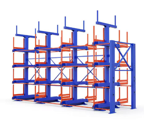 Foldable Roll Telescopic Cantilever Pipe Racks Double – Space-Saving Innovation for High-Density Pipe Storage