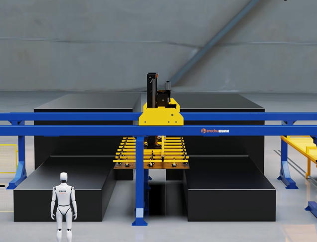 Automatic Storage System Steel Metal Plate Gantry Loading Unloading Robot Manipulator