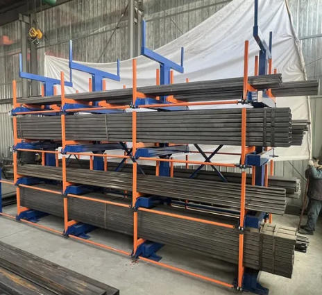 Adjustable Telescopic Storage Racks for Metal Pipes