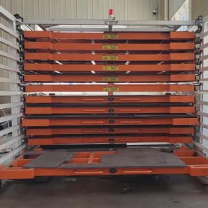 Sliding Drawer Design for Steel Plate Storage with Heavy Duty Drawer Type Sheet Metal Rack Storage System