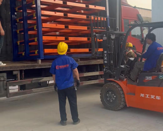 Drawer-Style Sliding Sheet Metal Storage Rack – Efficient & Safe Material Handling