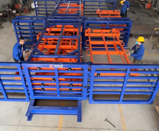 Drawer-Style Sliding Sheet Metal Storage Rack – Efficient & Safe Material Handling